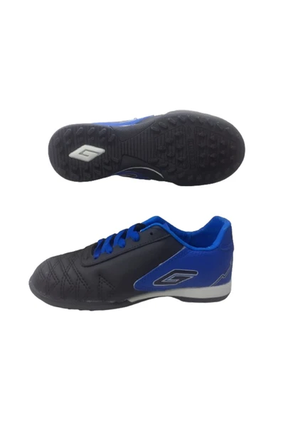 Dugana Erkek Çocuk Siyah-Mavi Halı Saha Futbol Ayakkabısı - Resim 6