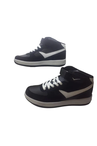 Lafonten Erkek Siyah Beyaz Bilekli Basketbol Ayakkabı - 4