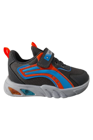 ARVENZO Füme Rahat Ortopedik Erkek Çocuk Günlük Sneaker Spor Ayakkabı - Resim 6