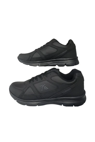 Lutton Erkek Siyah-Siyah Büyük Beden Günlük Yürüyüş Ayakkabısı lttn-198 - Resim 4
