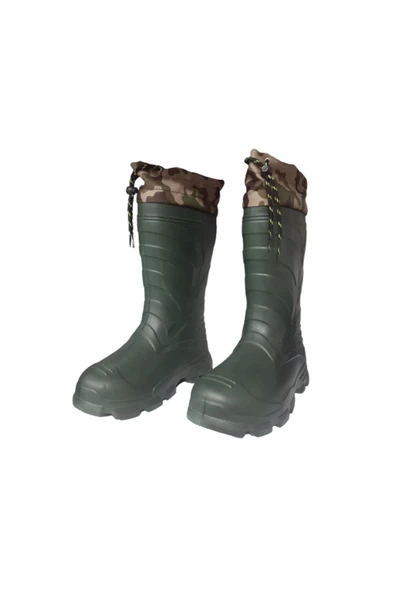 Emek Erkek Haki İçi Çoraplı Ultra Hafif Yağmur Çizmesi - 2