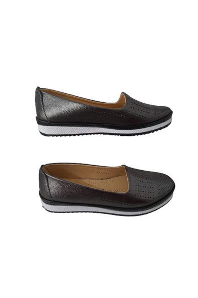 Ayzen Kadın Platin Ortopedik Taban Şık Ve Rahat Günlük Babet - Resim 2