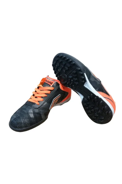 Dugana Dgn0223-020 Erkek Çocuk Siyah Turuncu Halı Saha Ayakkabı - Resim 3