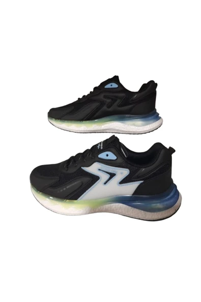 PLARIUM Erkek Siyah-Mavi Günlük Spor Ayakkabı - Resim 2