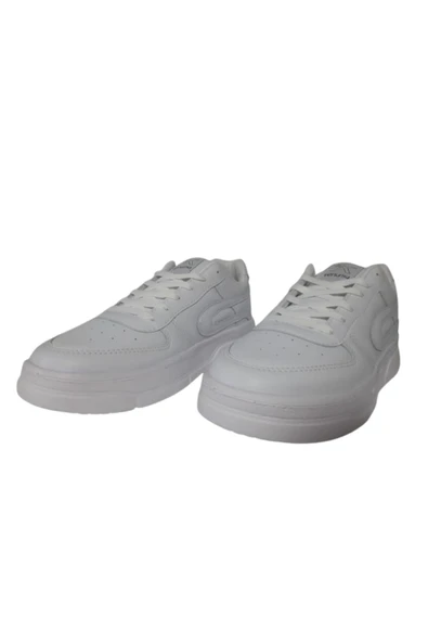 Venuma Unısex Beyaz Düz Ortopedik Taban Günlük Yürüyüş Ayakkabı VNMA995-202 - Resim 2