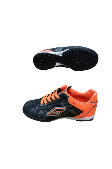 Dugana Dgn0223-020 Erkek Çocuk Siyah Turuncu Halı Saha Ayakkabı - Resim 2
