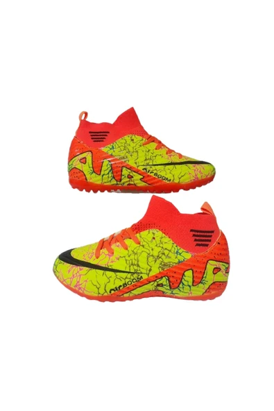 LALİGA Laliga Erkek Çocuk Sarı Turuncu Çoraplı Halı Saha Ayakkabısı LALİGA78-79 ürün görseli