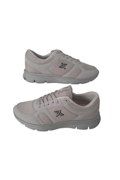 Lutton Buz Gri -Lacivert Bağcıklı Ultra Hafif Poli Taban Spor Ayakkabısı ürün görseli