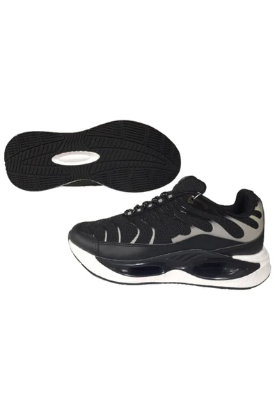 Best Of Erkek Siyah-Beyaz Ortopedik Taban Yürüyüş Ayakkabısı - Resim 3