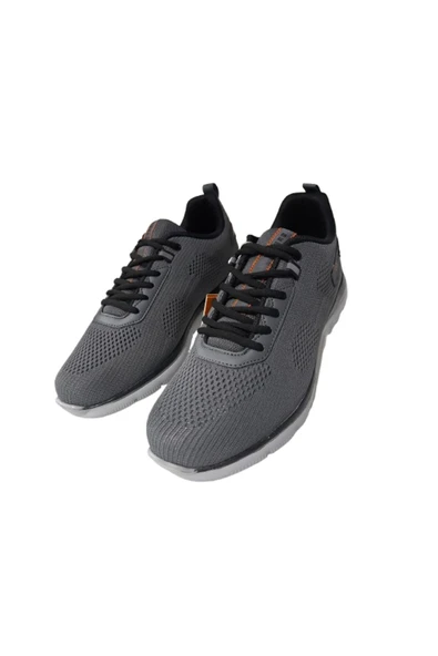 Best Of Erkek Gri Ultra Hafif Ortopedik Taban Günlük Yürüyüş Ayakkabısı - Resim 4