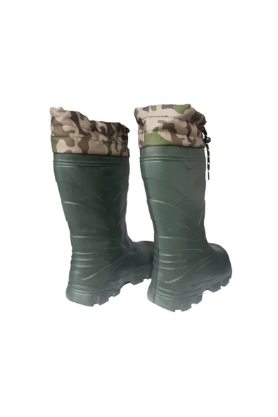 Emek Erkek Haki İçi Çoraplı Ultra Hafif Yağmur Çizmesi - 4