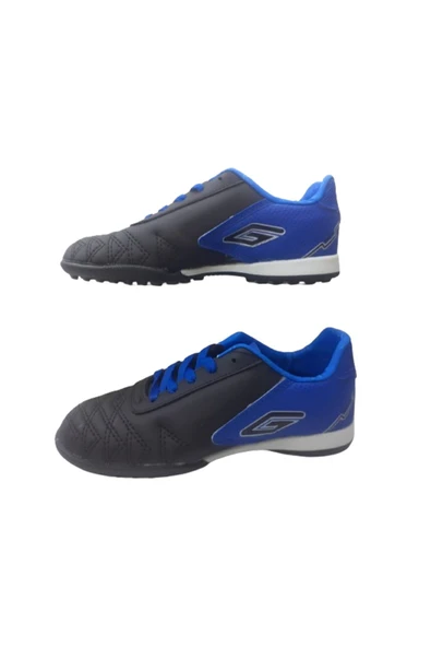Dugana Erkek Çocuk Siyah-Mavi Halı Saha Futbol Ayakkabısı - Resim 5