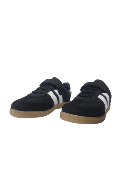 ARVENZO Unısex Çocuk Siyah Beyaz Kaymaz Ortopedik Taban Yürüyüş Ayakkabı arvzo32-00 - 2