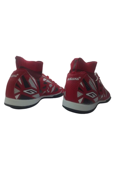 Dugana Erkek Kırmızı-Siyah Çoraplı Halı Saha Futbol Ayakkabısı - Resim 5