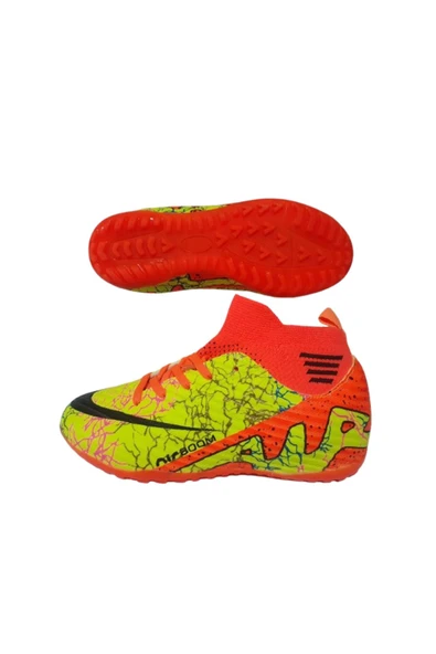 LALİGA Laliga Erkek Çocuk Sarı Turuncu Çoraplı Halı Saha Ayakkabısı LALİGA78-79 - Resim 5