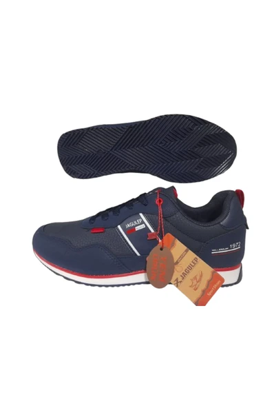 Jagulep Erkek Lacivert Kaymaz Ortopedik Taban Günlük Spor Ayakkabı - 3