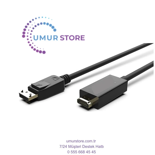 IDPH-18T Displayport To Hdmi Kablo 1.8mt - Resim 4
