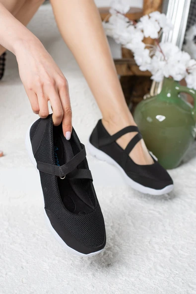 Kadın Babet Kolay Giyilebilir Hava alabilen Hafif Rahat Taban Esnek Günlük Spor Ayakkabı 048 - 3