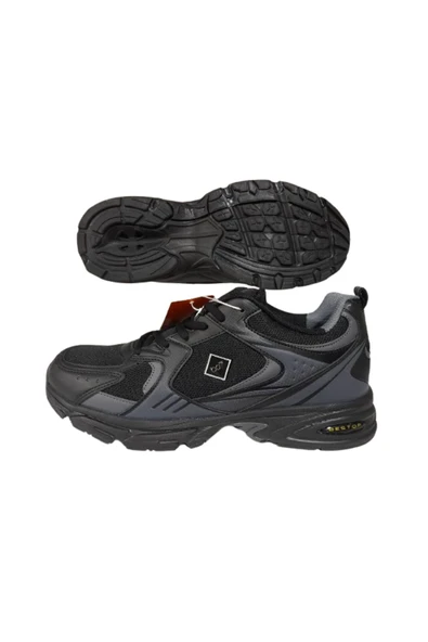Best Of Erkek Siyah Ortopedik Taban Yürüyüş Ayakkabısı - Resim 5