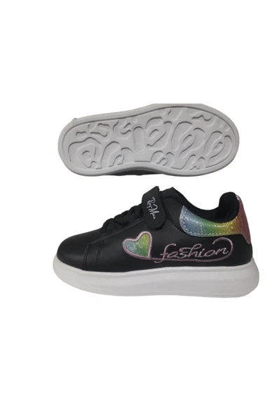 RayMax RAY-MAX Unısex Siyah Simli Ortopedik Taban Spor Ayakkabı - Resim 5