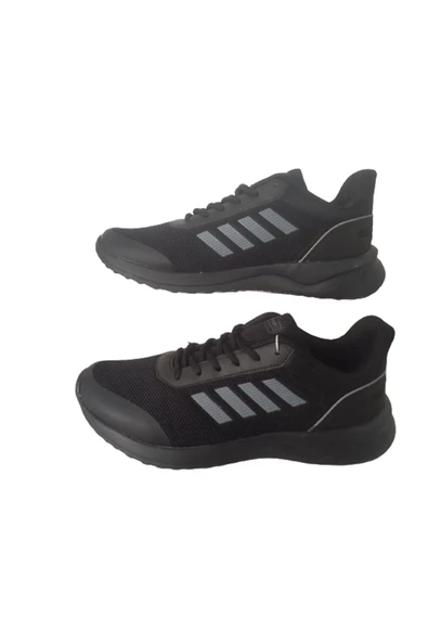 Best Of Bestof Siyah Fileli Hafif Unisex Yürüyüş Günlük Ayakkabı - 5