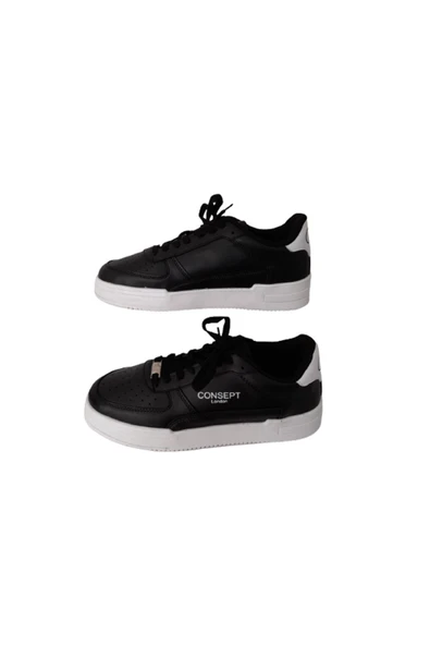 Consept Siyah Beyaz Günlük Spor Sneaker - Resim 2