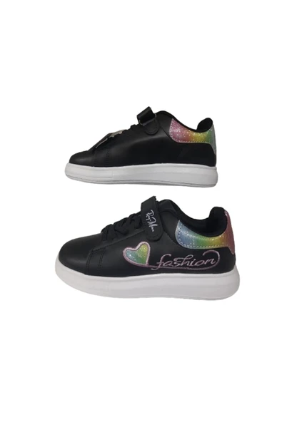 RayMax RAY-MAX Unısex Siyah Simli Ortopedik Taban Spor Ayakkabı - Resim 4