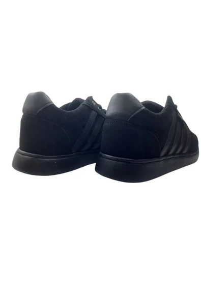 Dakırs Dakır's Erkek Siyah-Siyah Bağcıklı Ortopedik Taban Günlük Şık Yürüyüş Ayakkabı - Resim 6