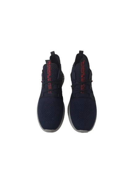 PLARIUM Erkek Lacivert Fileli Günlük Spor Ayakkabı - Resim 6