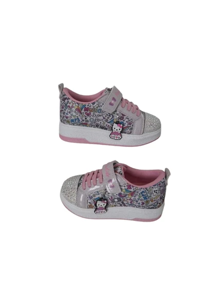 Prokids Taşlı Kız Çocuk Spor Ayakkabı, Hello Kitty Desenli Ortopedik Taban Sneaker ürün görseli