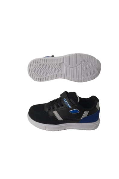 Best Of Siyah-beyaz Cırtlı Çocuk Sneaker Best85966 - Resim 5