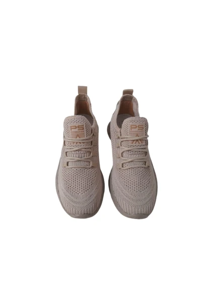 PASOMİA Pasomia Krem Triko Günlük Spor Ayakkabı - Resim 2