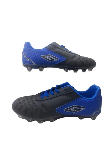 Dugana Erkek Çocuk Siyah-Mavi Krampon Futbol Ayakkabısı ürün görseli