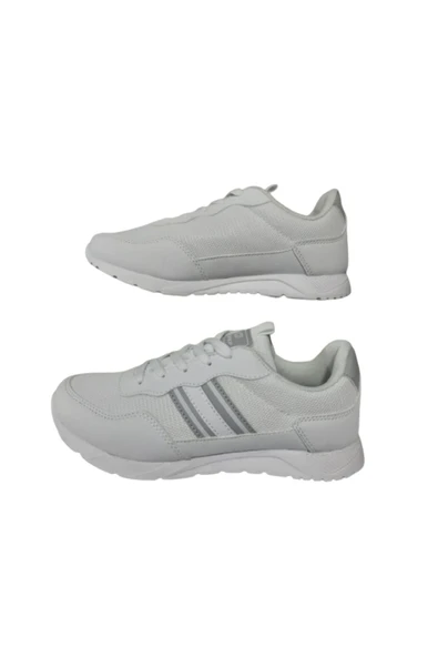 Conpax Kadın Beyaz Ortopedik Taban Günlük Spor Ayakkabı cnpax985-03 - Resim 4