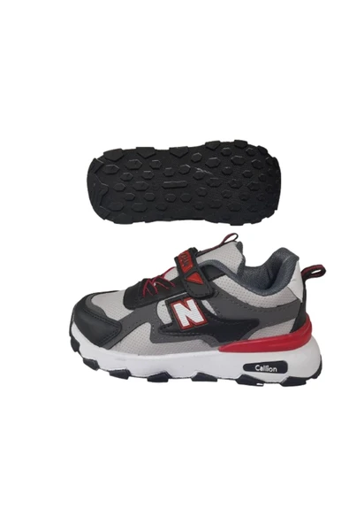 Callion Erkek Çocuk Sİyah-Füme Düz Taban Spor Ayakkabı - 4