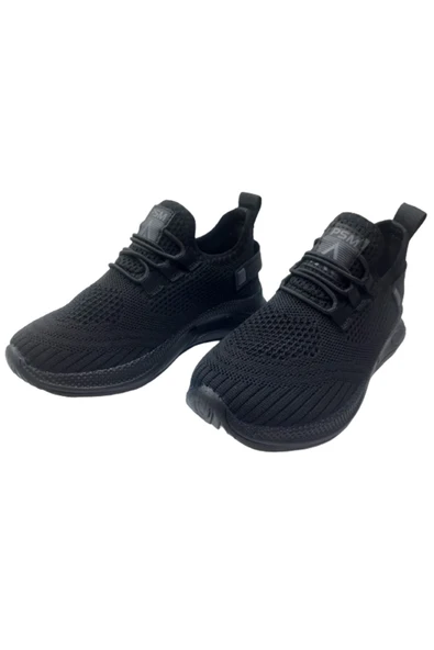PASOMİA Unısex Çocuk Siyah-Siyah Triko Günlük Spor Ayakkabı - 2