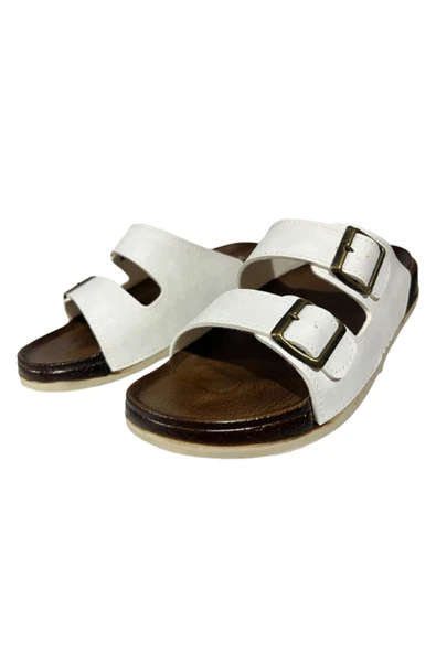 Witta Kadın Beyaz Ortopedik Terlik - Resim 5