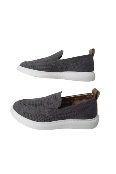 BEREN Polo Füme-Sarı Erkek Fileli Modern Tasarım Yazlık Ayakkabı - Resim 6