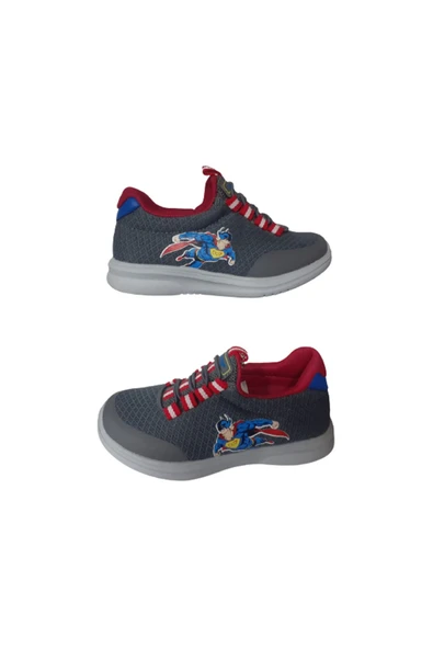 Best Of Erkek Çocuk Füme-Kırmızı Figürlü Likralı Lastikli Ultra Hafif Spor Ayakkabısı ürün görseli