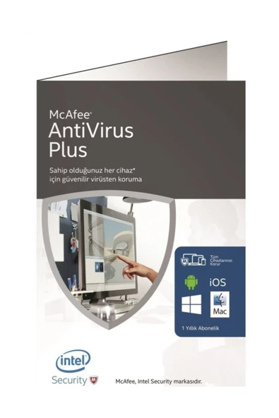 McAFEE Antivirüs Plus Mobil 2016 Türkçe 5 Kullanıcı 1 Yıl (Windows,Android,Mac,IOS) ürün görseli 1