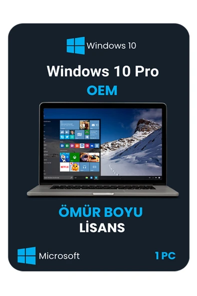 MICROSOFT Windows 10 Pro OEM Lisans Sms Ve Mail Teslim ürün görseli 1