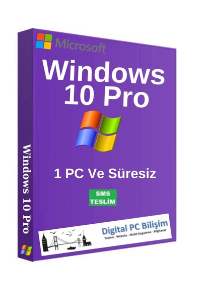 MICROSOFT Windows 10 Pro 32-64 Bit Destekli Türkçe Lisans Anahtarı - Resim 2