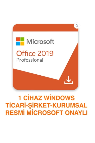MICROSOFT Office 2019 Professional 1 Cihaz ( Kurumsal / Şirket / Ticari )