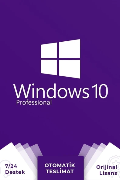 Microsoft Windows 10 Pro Lisans +32&64 Bit Uyumlu +ömür Boyu ürün görseli 1