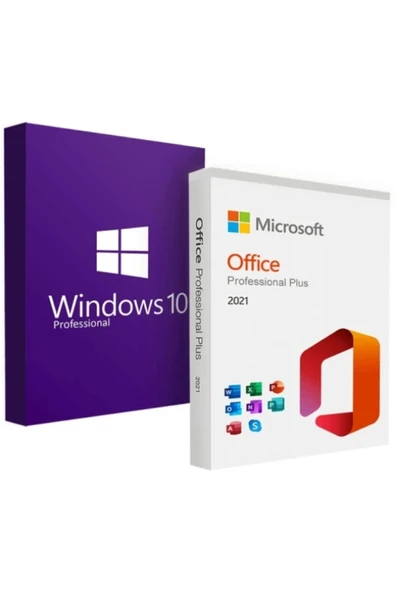 MICROSOFT Windows 10 Pro + Office 2021 Pro Plus Dijital Lisans Keyi ürün görseli 1