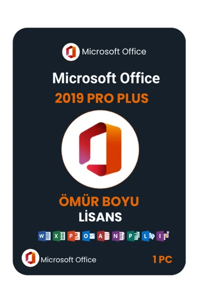 MICROSOFT Office 2019 Pro Plus Lisans - Süresiz - Windows 10 Ve Windows 11 Için - Sms Teslim ürün görseli 1