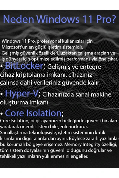 MICROSOFT Windows 11 Pro Dijital Lisans Anahtarı - 2