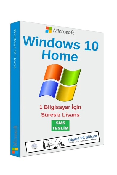 MICROSOFT Windows 10 Home Lisans Süresiz - Sms Teslim - Etkinleştirme Süresiz Lisans ürün görseli 1