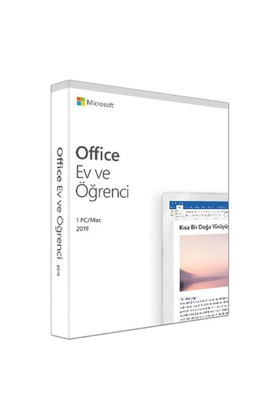 MICROSOFT Office 2019 PC veya Mac Ev ve Öğrenci Türkçe Lisans 79G-05069 ürün görseli 1