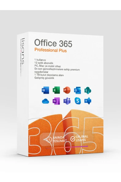 MICROSOFT Office 365 Pro Plus Lisans Üyeliği | 5 Cihaz 1 Yıl ürün görseli 1